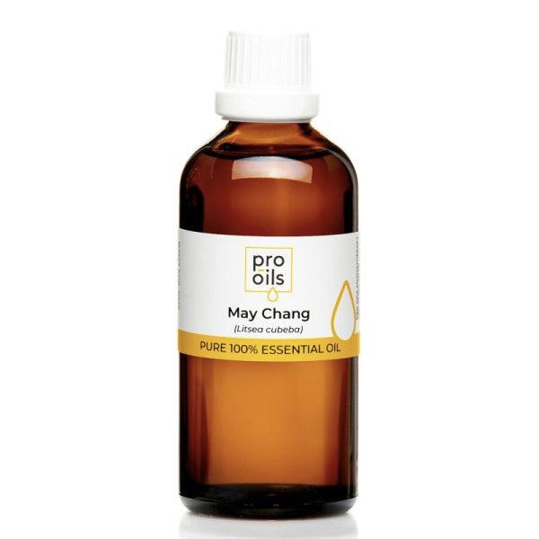 May Chang essential oil bottle for aromatherapy and relaxation