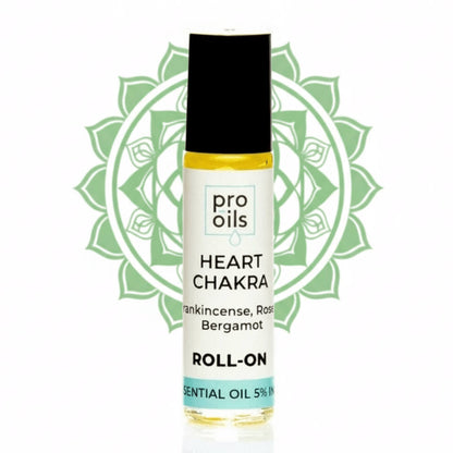 Roll-on essential oil bottle labeled &