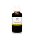Bottle of Pro Oils benzoin oleoresin essential oil on a white background