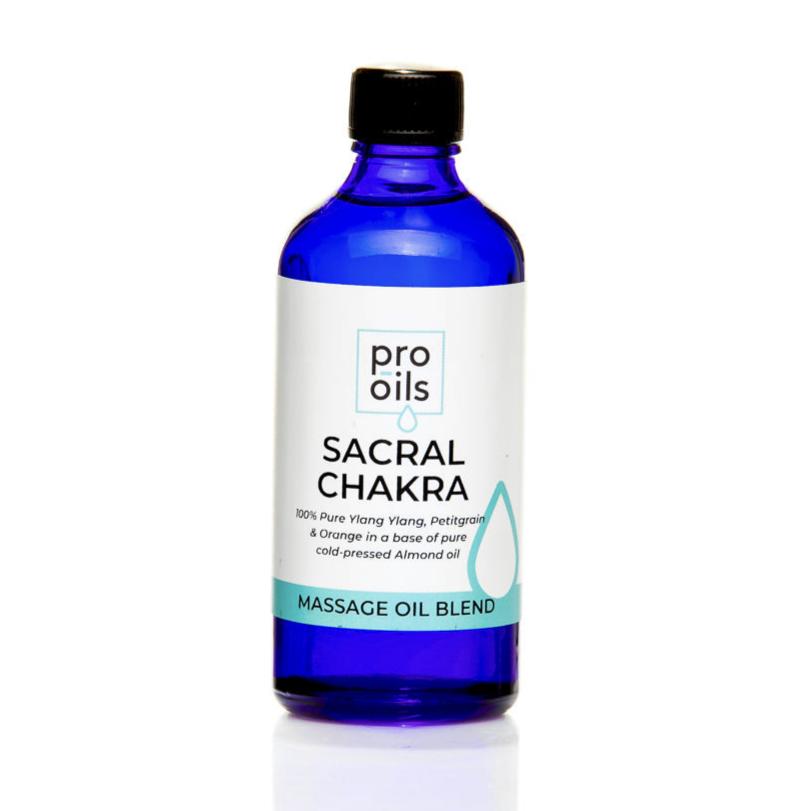 Pro Oils Chakra Sacral Happiness Massage Oil, premium-quality for joy and balance