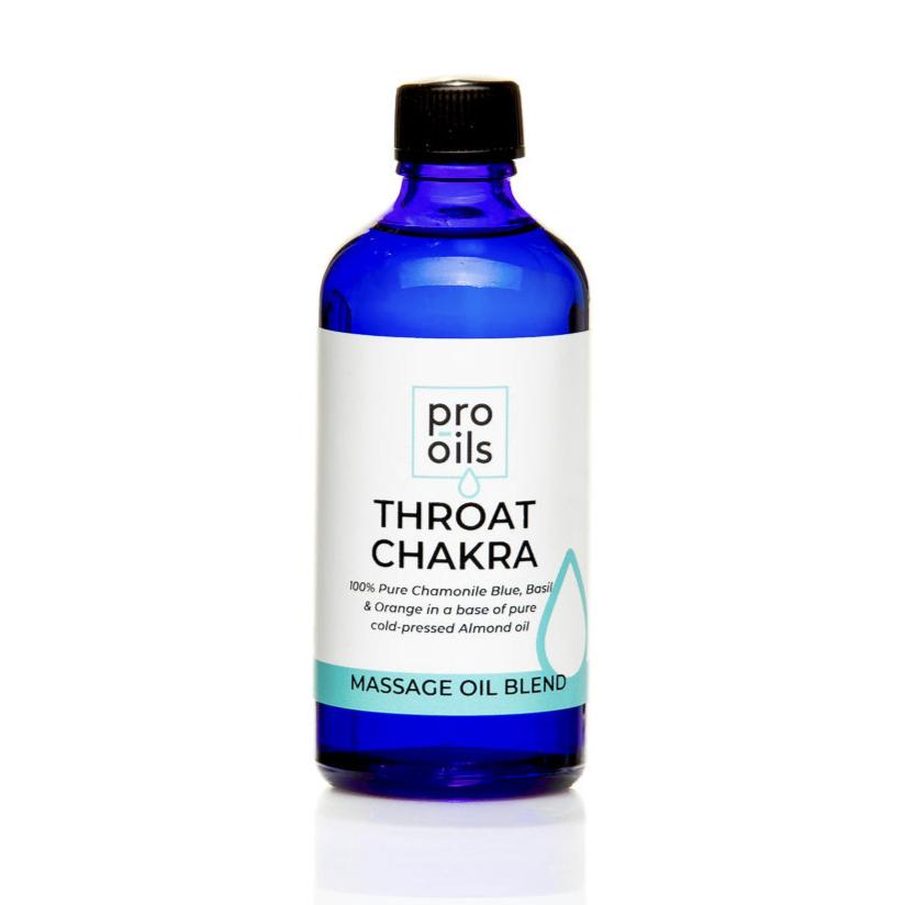 Pro Oils Chakra Throat Expansion Massage Oil for communication and balance