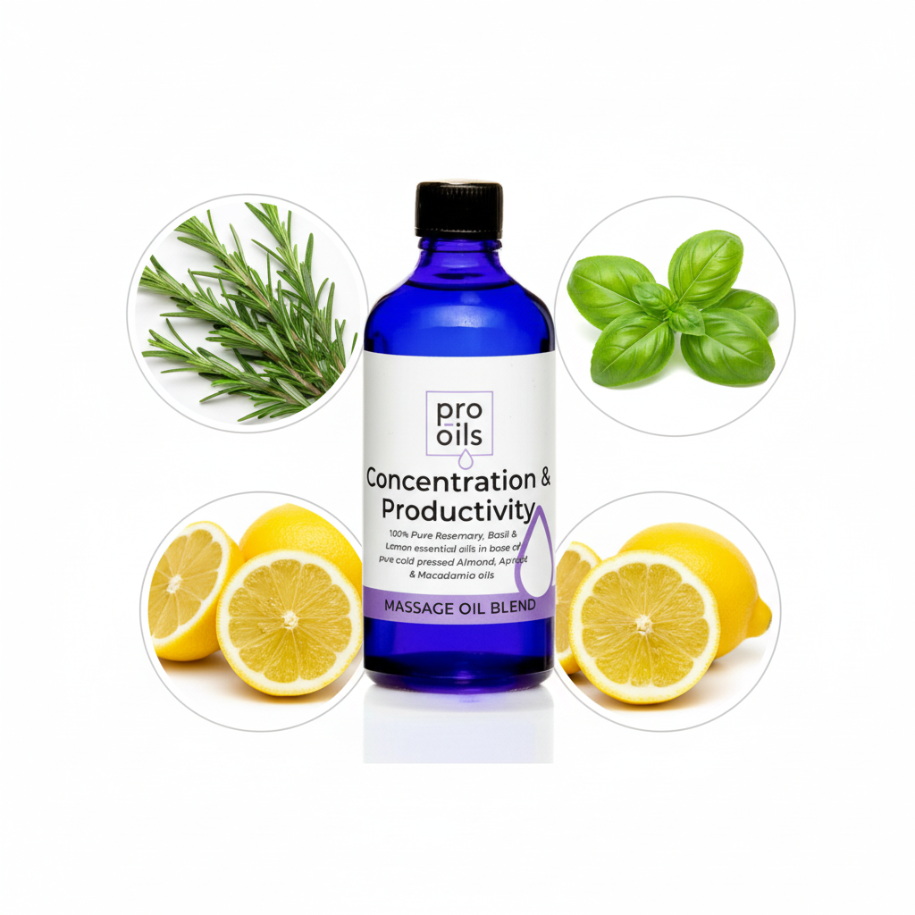 Concentration &amp; Productivity massage blend