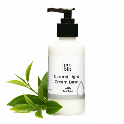 Pro Oils Natural Light Cream Base with Tea Tree on a white background