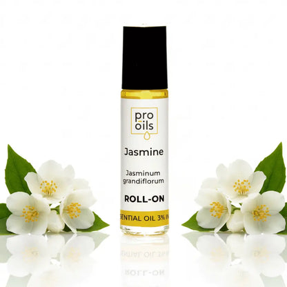 Roll-on essential oil bottle labeled &