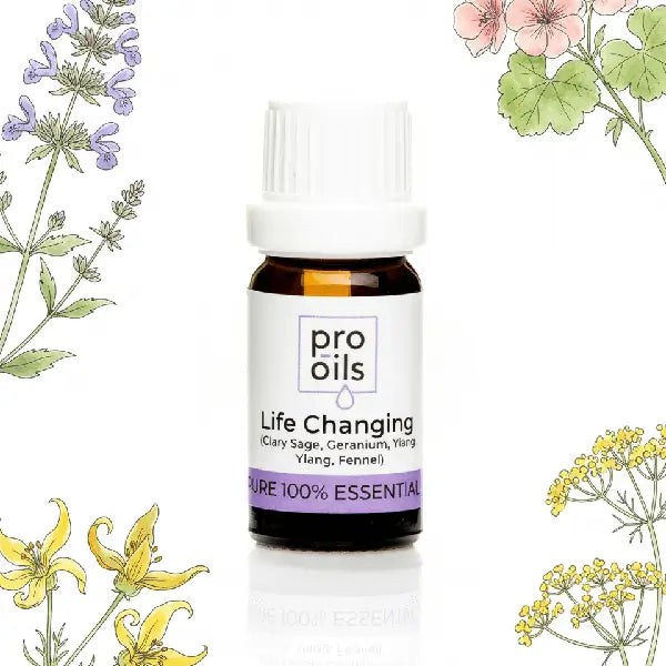 Essential oil bottle labeled &