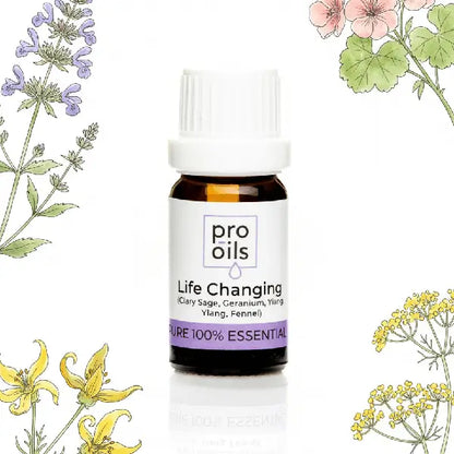 Essential oil bottle labeled &