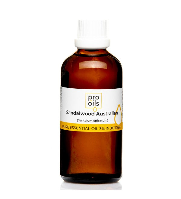 Pro Oils Australian Sandalwood essential oil for relaxation and skincare, 100% Australian made