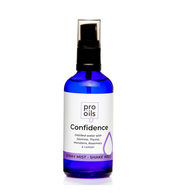 Pro Oils professional-grade Confidence Spray Mist for empowerment and positivity, Australian-made essential oil spray