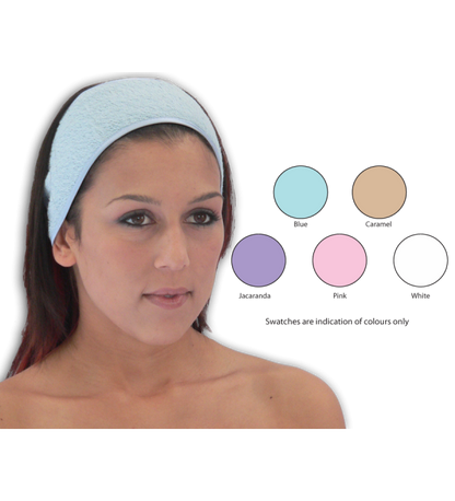 Pro-Oils Head Band Pack of 2 – Double-Sided Terry Towelling for Salons and Spas, ideal for Australian retailers