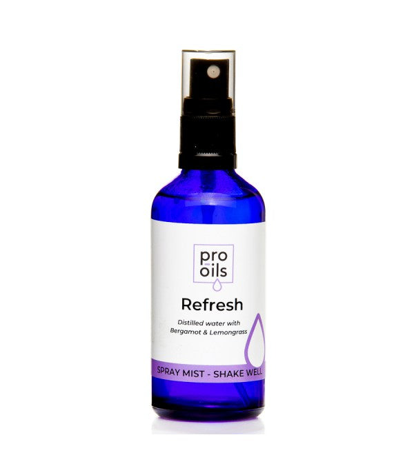 Pro Oils Refresh Spray Mist, premium essential oil blend for invigoration, Australian-made