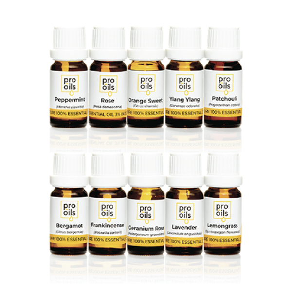 Pro Oils Starter Kit featuring essential oil blends for wellness, 100% Australian owned