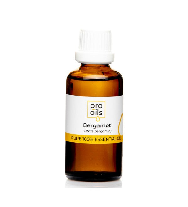 PRO-OILS Pure Bergamot Essential Oil Bottle for Skin Care and Anxiety Relief