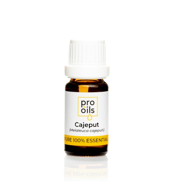 PRO-OILS Pure Cajeput Essential Oil Bottle for Respiratory Relief and Skincare