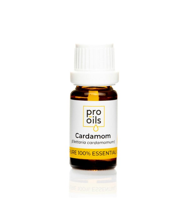 PRO-OILS Pure Cardamom Essential Oil Bottle for Digestive and Respiratory Health