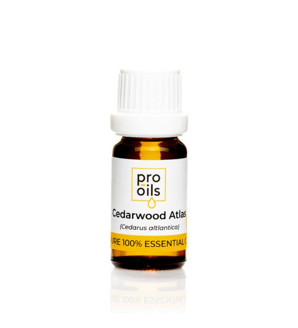 PRO-OILS Pure Cedarwood Atlas Essential Oil Bottle for Skin and Respiratory Support