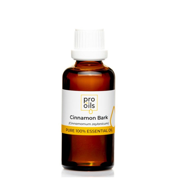 PRO-OILS Pure Cinnamon Bark Essential Oil Bottle for Mood Boosting and Respiratory Support