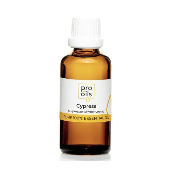 PRO-OILS Pure Cypress Essential Oil Bottle for Respiratory Health and Stress Relief