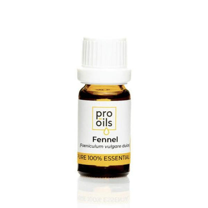 PRO-OILS Pure Fennel Sweet Essential Oil Bottle for Digestive Health and Skin Care