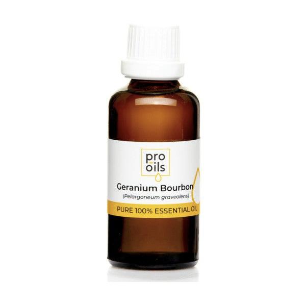 PRO-OILS Pure Geranium Bourbon Essential Oil for Skin Care and Stress Relief